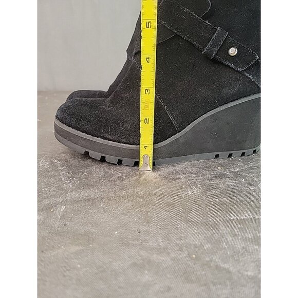 Eileen Fisher Women's Wedge Platform Suede Bootie Ankle Boot Size 6.5, GUC! - Picture 14 of 16